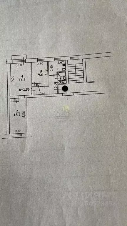 3-к кв. Иркутская область, Иркутск ул. Карла Либкнехта, 195 (59.2 м) - Фото 2