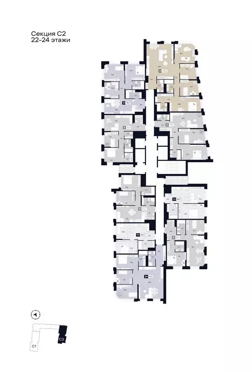 3-комнатная квартира: Москва, Лодочная улица, 27к2 (78.7 м) - Фото 1