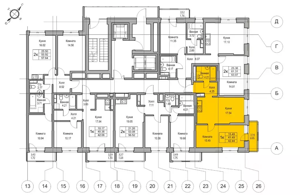 1-к кв. Санкт-Петербург ул. Ивинская, 1к1 (41.49 м) - Фото 1