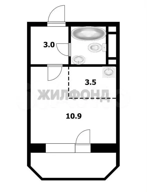 Квартира-студия, 20 м, 10/17 эт. - Фото 0