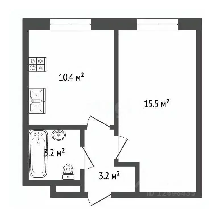 1-к кв. Московская область, Люберцы Зенино ЖК Самолет мкр, ул. Камова, ... - Фото 1