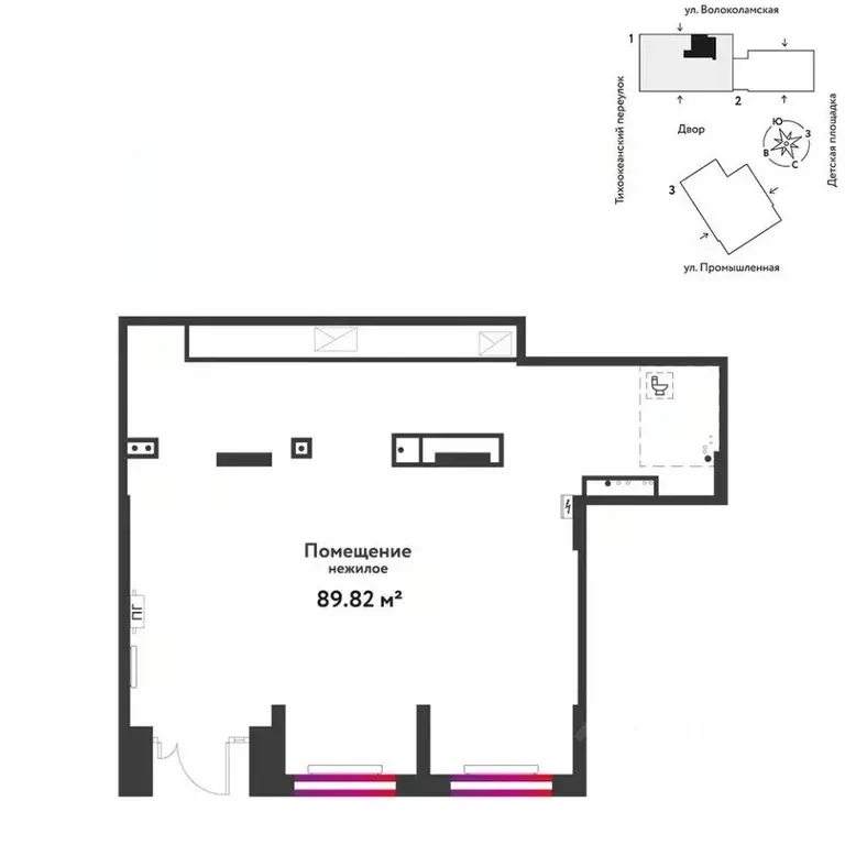 Торговая площадь в Тюменская область, Тюмень ул. Мельникайте, 42к1 (90 ... - Фото 1