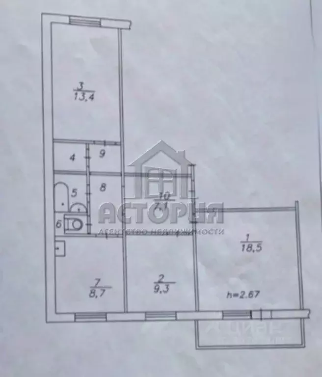 3-к кв. красноярский край, красноярск 9 мая ул, 42а (69.9 м) - Фото 1