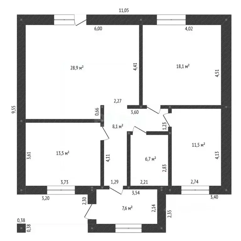 Дом в Башкортостан, Уфа городской округ, с. Нагаево  (120 м) - Фото 2