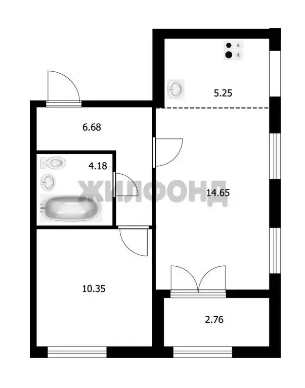 2-комнатная квартира: Новосибирск, улица Лобачевского, 53/2 (40.6 м) - Фото 0