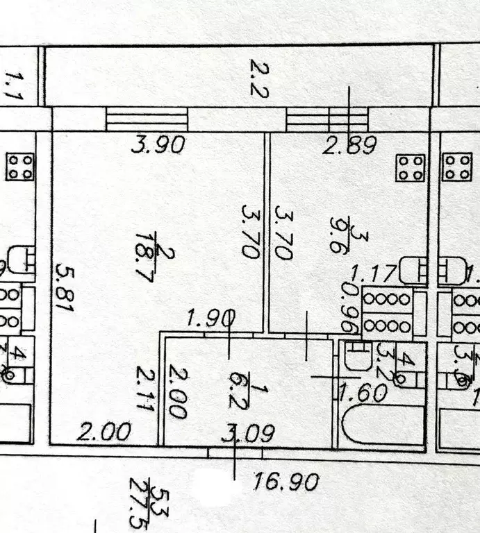 Квартира, 1 комната, 39.9 м - Фото 2