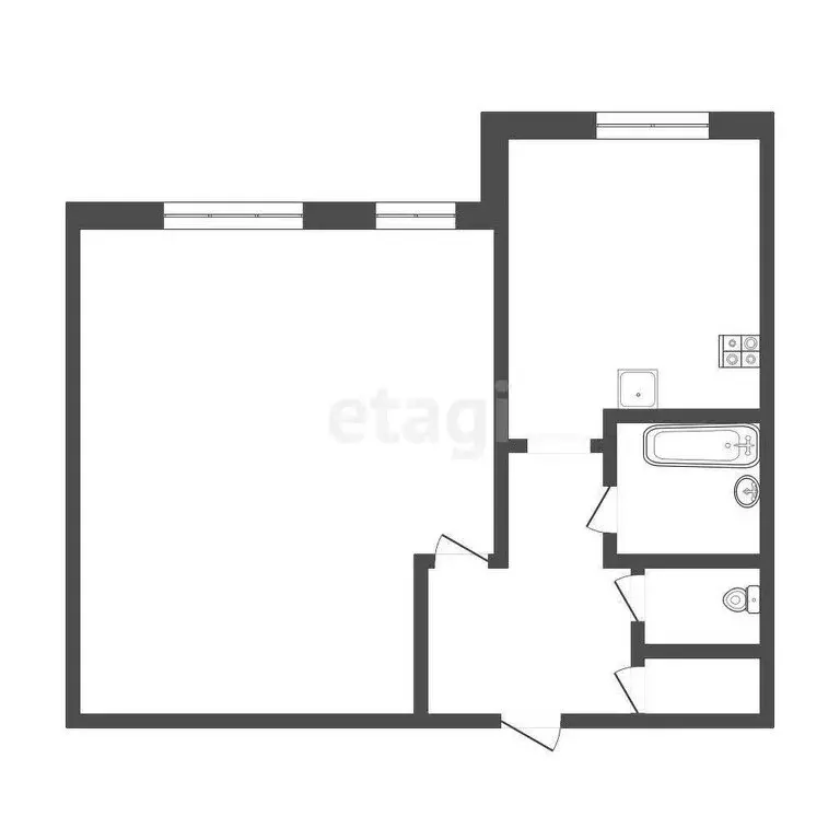 1-комнатная квартира: Санкт-Петербург, улица Латышских Стрелков, 11к2 ... - Фото 1