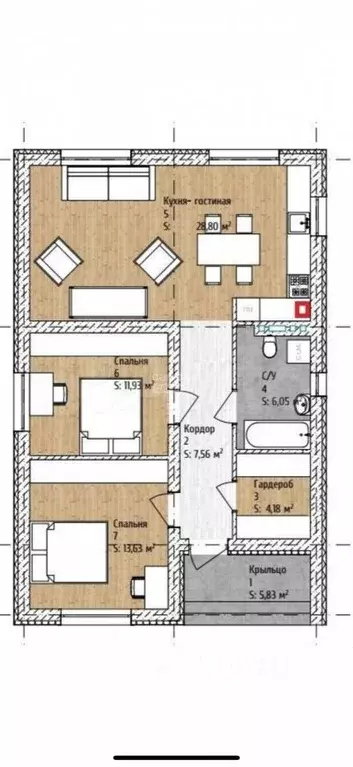 Дом в Калининградская область, Гурьевский муниципальный округ, пос. ... - Фото 2