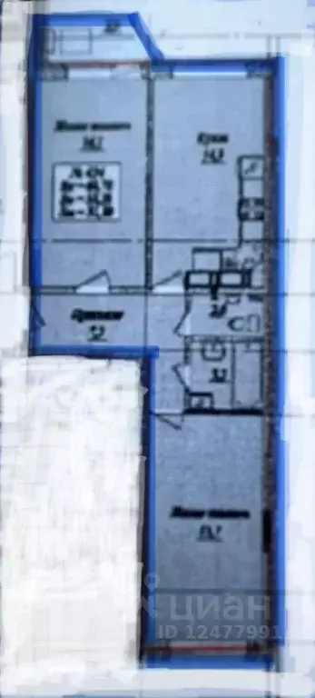 2-к кв. Ленинградская область, Мурино Всеволожский район, ул. Шоссе в ... - Фото 2