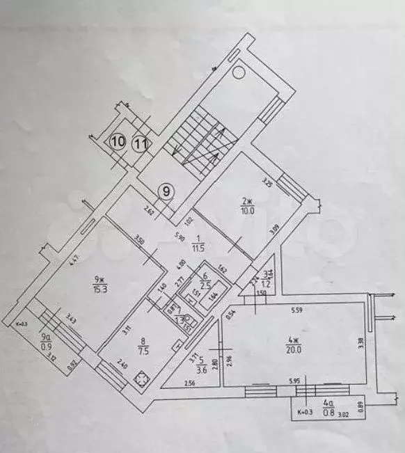 3-к. квартира, 72,9 м, 4/5 эт. - Фото 0