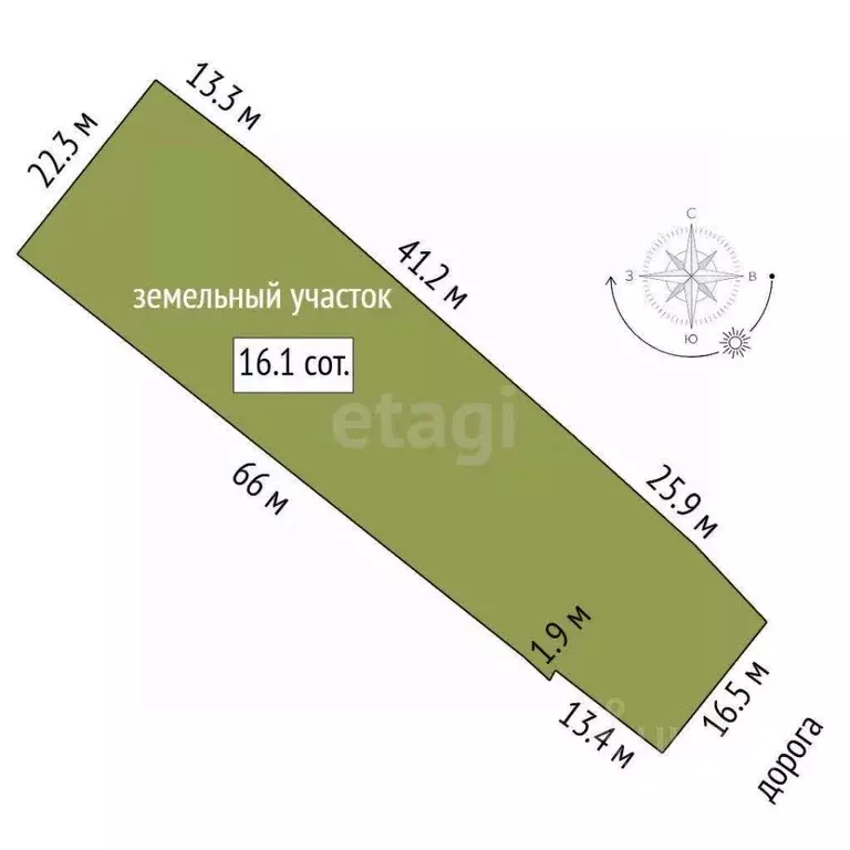 Участок в Тюменская область, Тюменский муниципальный округ, с. ... - Фото 2