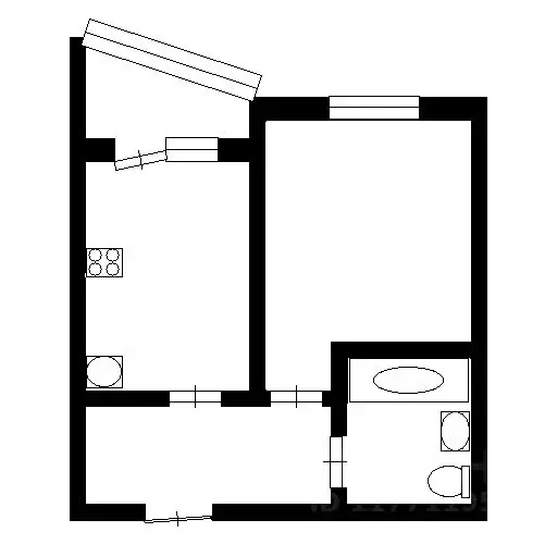1-к кв. Татарстан, Казань ул. Сибгата Хакима, 3 (47.0 м) - Фото 2