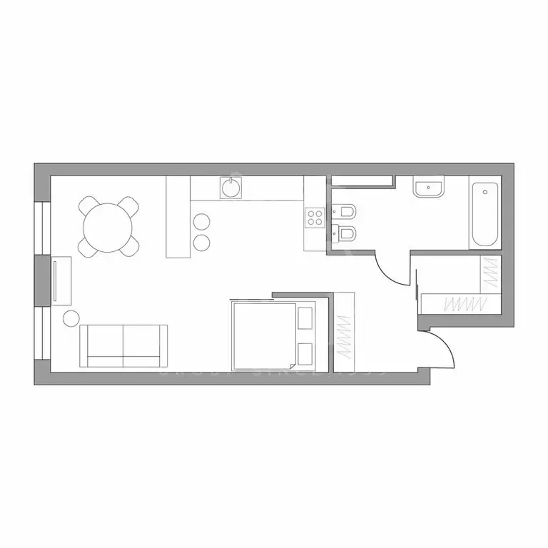 1-комнатная квартира: Москва, Софийская набережная, 34с5 (53 м) - Фото 1