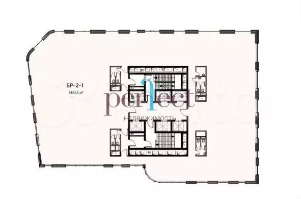 Продажа офиса 1051.5 м2 (2 этаж целиком) в премиальном БЦ класса А  ... - Фото 0