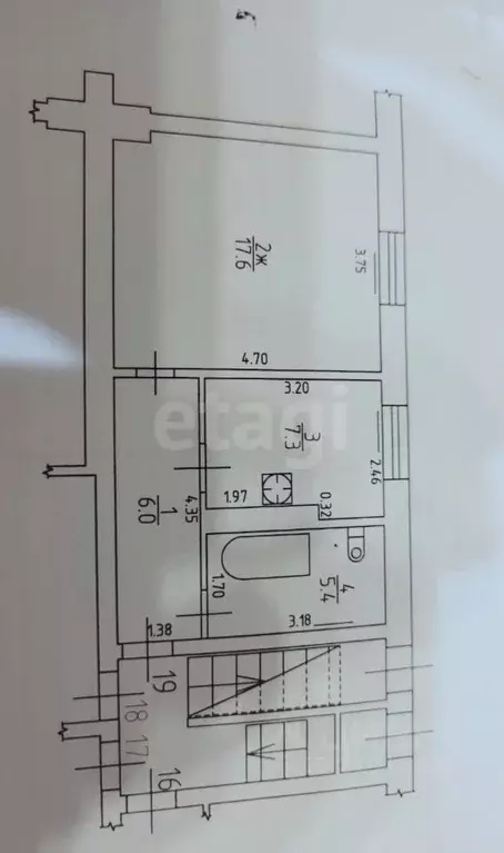 1-к кв. Калининградская область, Нестеров Ленинградская ул., 8 (36.3 ... - Фото 1