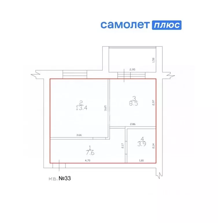 1-к кв. Оренбургская область, Бузулук ул. Челюскинцев, 73 (35.0 м) - Фото 1