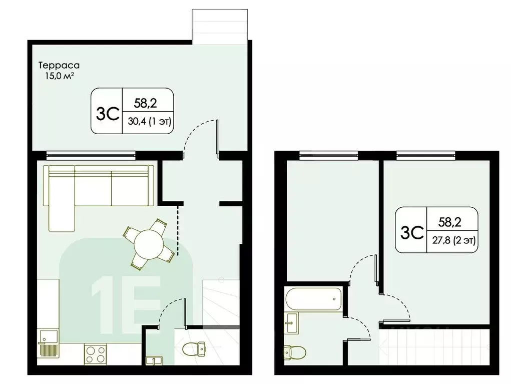 3-к кв. Новосибирская область, Новосибирский район, Мичуринский ... - Фото 2