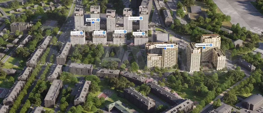 1-к. квартира, 54 м, 1/15 эт. - Фото 0