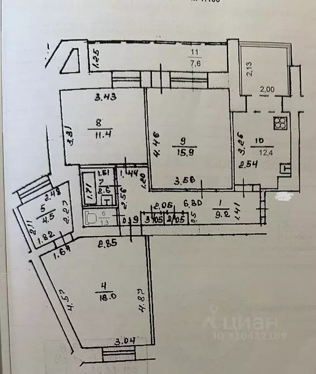 3-к кв. Башкортостан, Уфа Хадии Давлетшиной бул., 16 (80.0 м) - Фото 0