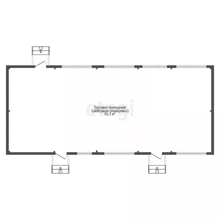 Торговая площадь в Крым, Алупка ул. Имени Розы Люксембург, 8 (96 м) - Фото 2