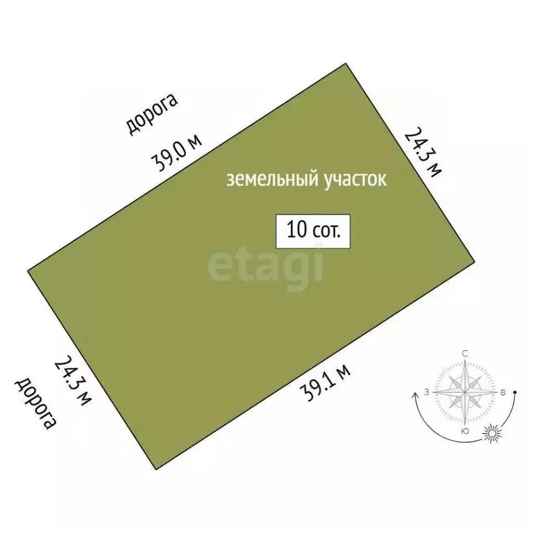 Участок в Тюменская область, с. Нижняя Тавда ул. Светлая (10.0 сот.) - Фото 2