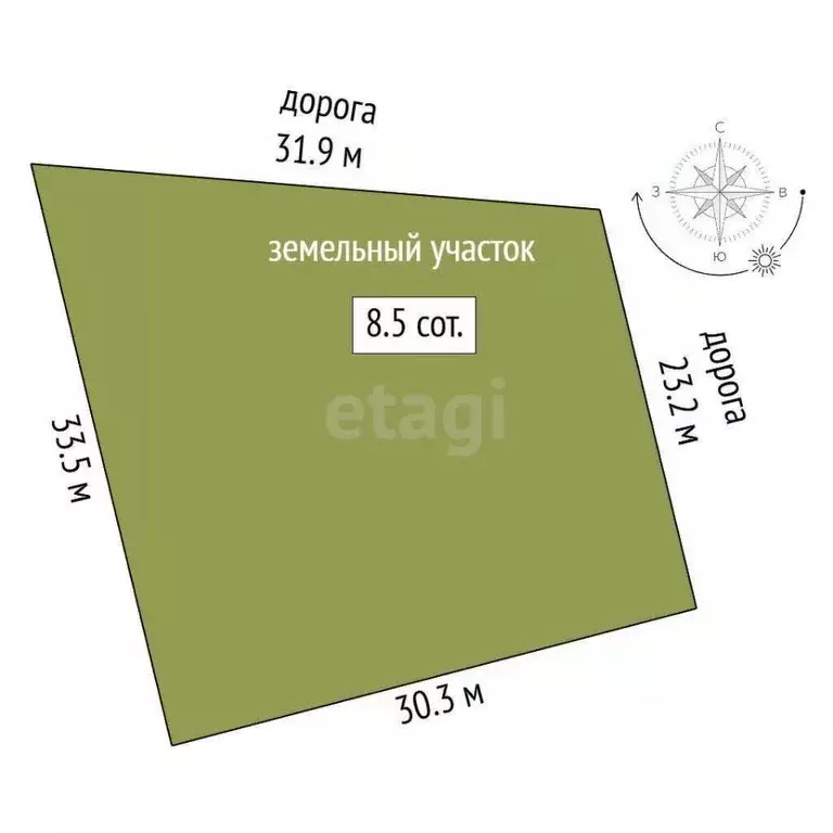 Участок в Крым, Симферопольский район, Родниковское с/пос, Содружество ... - Фото 1