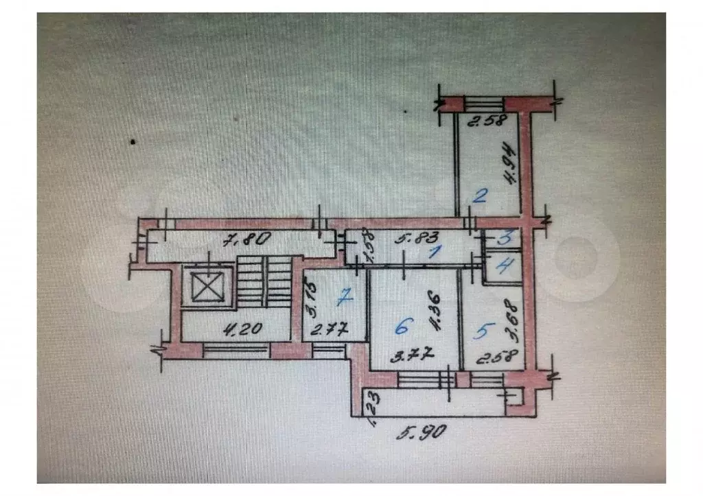 3-к. квартира, 61 м, 6/9 эт. - Фото 0