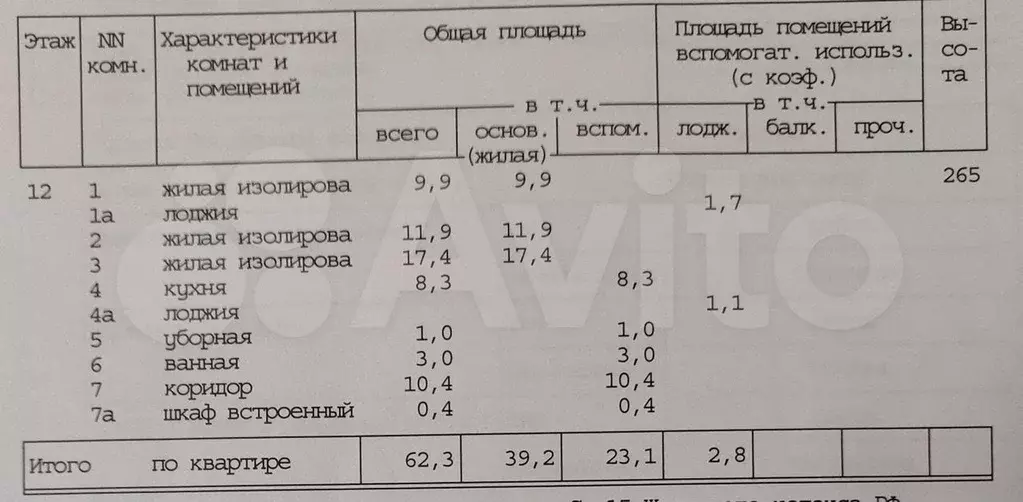 3-к. квартира, 65,1 м, 12/12 эт. - Фото 0