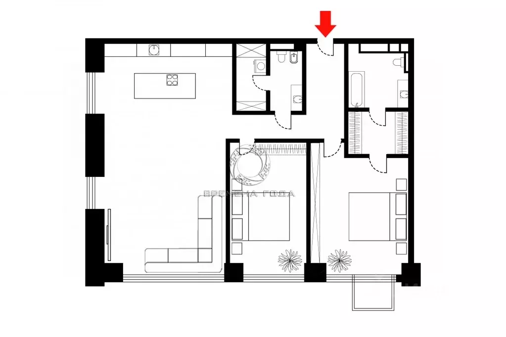 3-к кв. Москва ул. Братьев Фонченко, 1к5 (116.69 м) - Фото 2