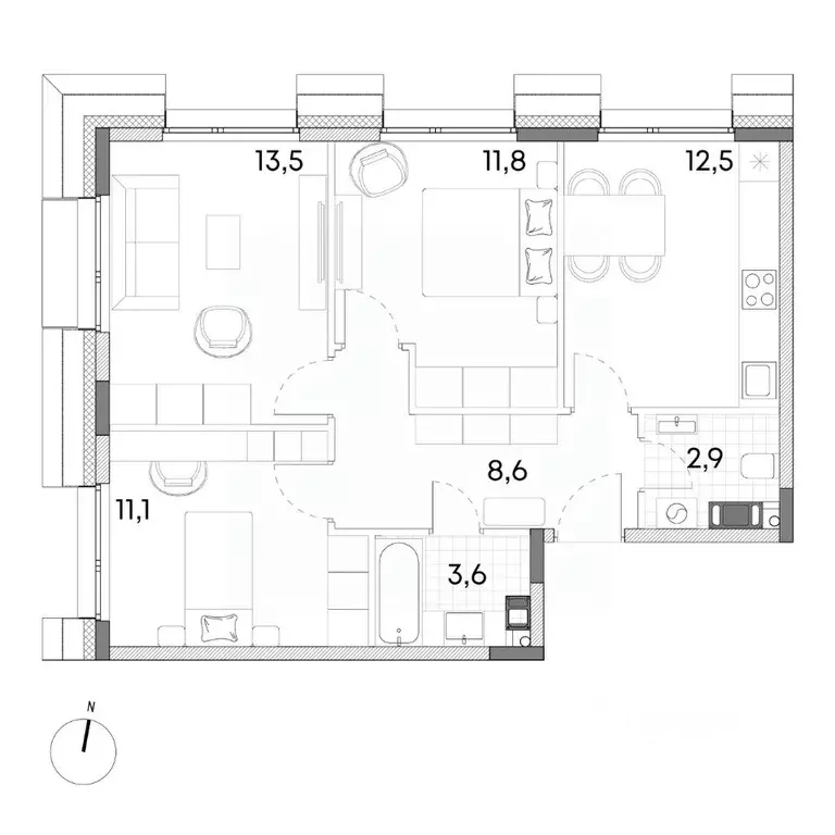 1-к кв. Москва, Москва, Зеленоград ул. Александровка, 6 (35.8 м) - Фото 0