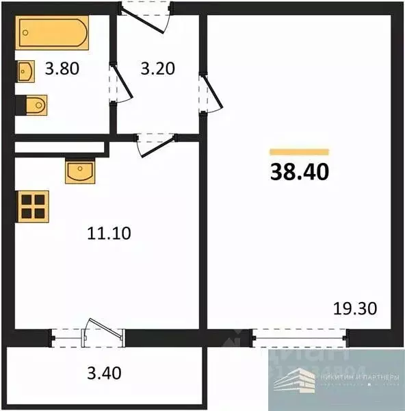 1-к кв. Воронежская область, Рамонский район, с. Ямное Счастье жилой ... - Фото 1