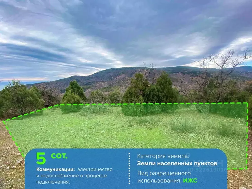 Участок в Крым, Алушта муниципальный округ, с. Приветное  (5.0 сот.) - Фото 1