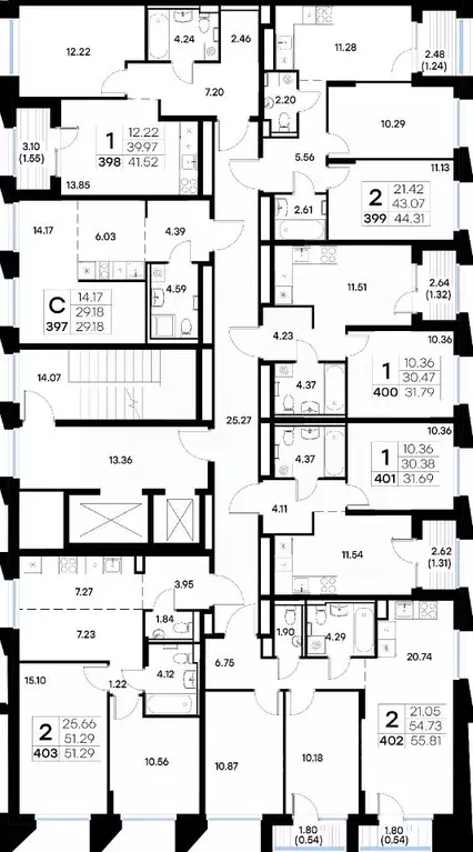 2-к кв. Татарстан, Казань ул. Профессора Мухамедьярова (55.81 м) - Фото 2