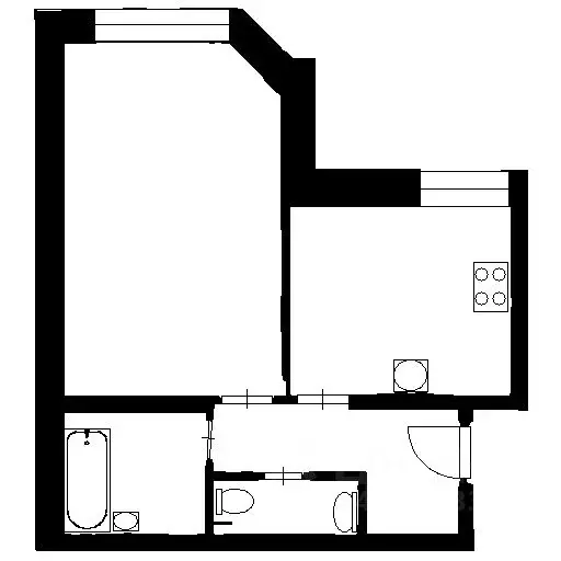 1-к кв. Санкт-Петербург пос. Парголово, ул. Федора Абрамова, 23к1 ... - Фото 2