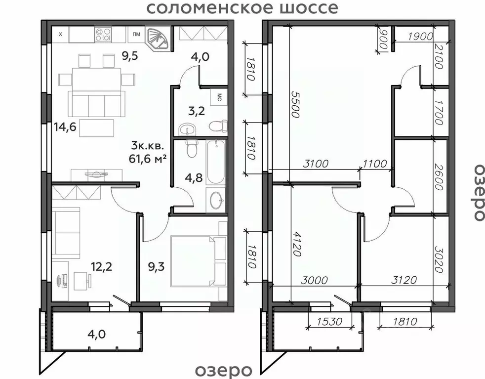 3-к кв. Карелия, Петрозаводск Район Северная промзона, Вороний Наволок ... - Фото 0