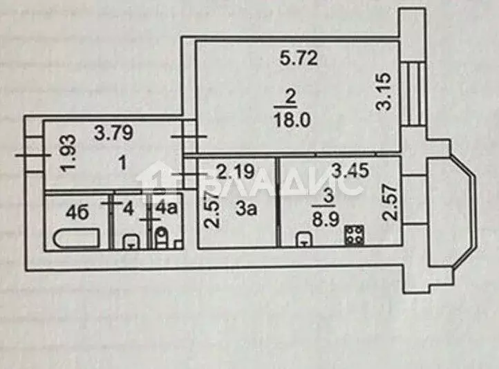 1-к кв. Владимирская область, Владимир ул. Мира, 9 (48.0 м) - Фото 1