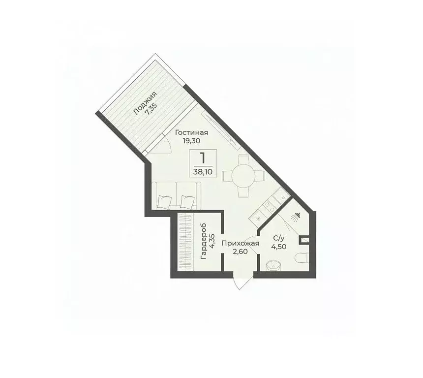 Студия Крым, Сакский район, с. Лесновка  (38.1 м) - Фото 0