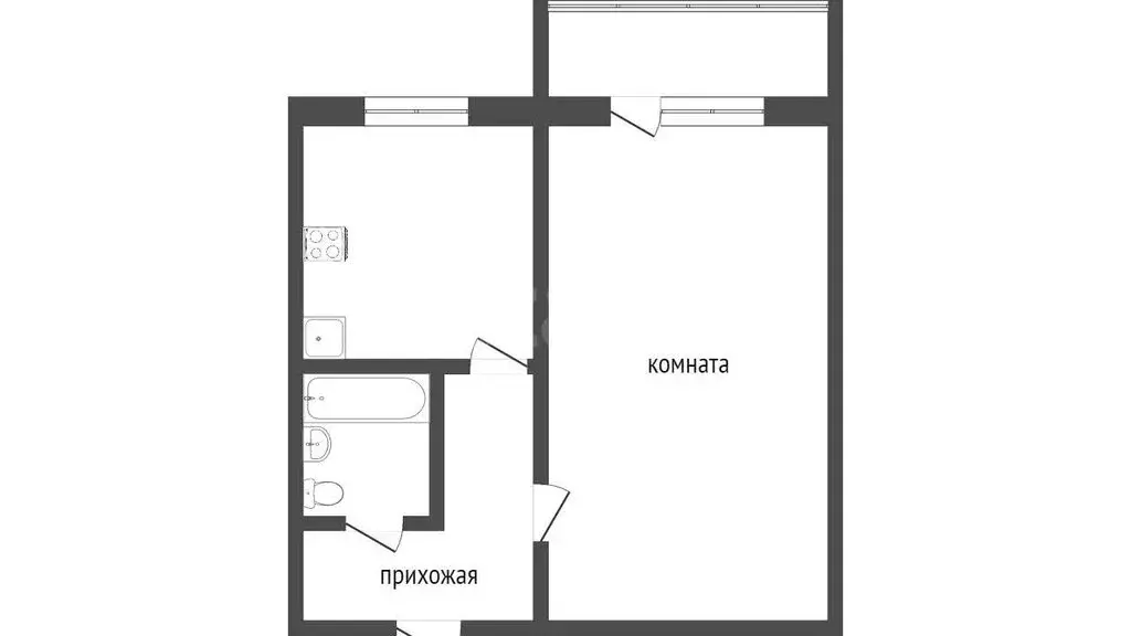 1-комнатная квартира: Севастополь, проспект Октябрьской Революции, 56Б ... - Фото 1