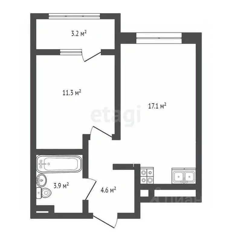 1-к кв. Краснодарский край, Анапа муниципальный округ, с. Супсех ул. ... - Фото 2