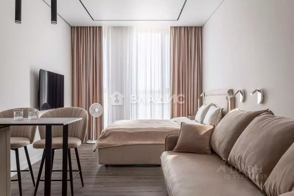 Студия Калининградская область, Зеленоградск ул. Гагарина, 87 (32.7 м) - Фото 1