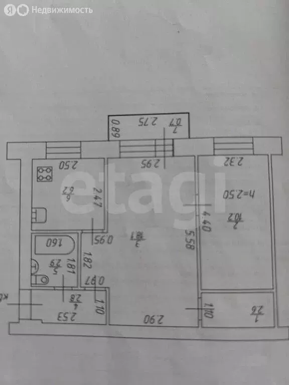 2-комнатная квартира: Казань, улица Короленко, 73 (45 м) - Фото 1