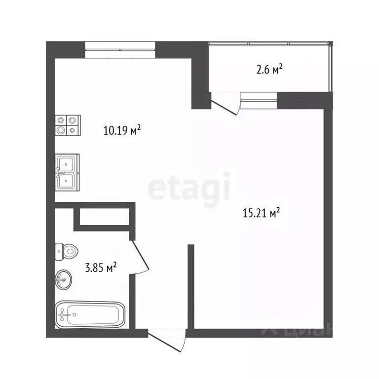 Студия Московская область, Старая Купавна Богородский городской округ, ... - Фото 1