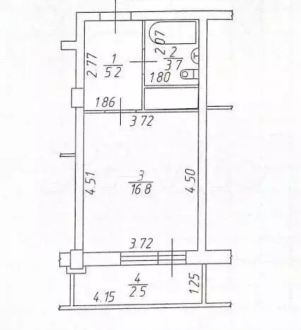 Квартира-студия, 28 м, 3/19 эт. - Фото 1