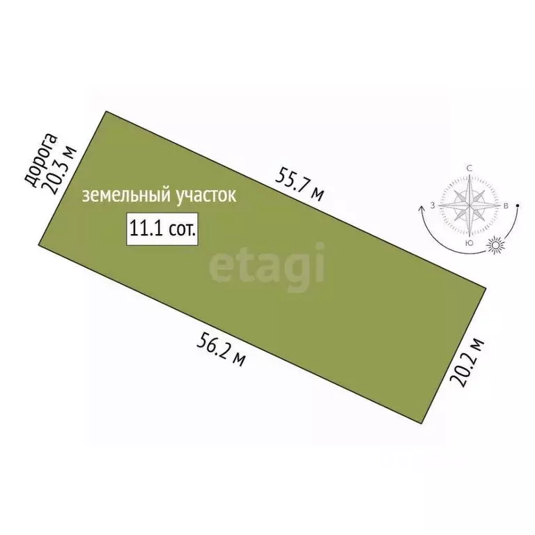 Участок в Мордовия, Лямбирский район, с. Берсеневка ул. Саранская ... - Фото 1