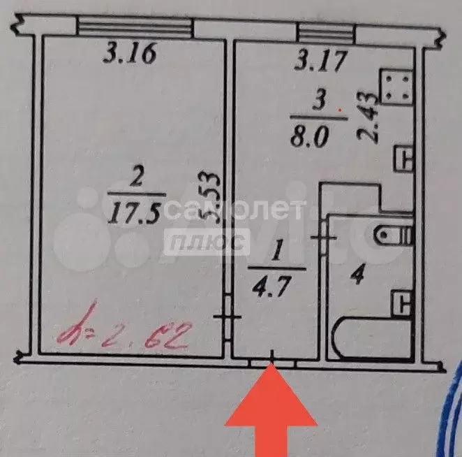 1-к. квартира, 34 м, 1/5 эт. - Фото 0