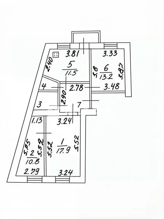 3-к кв. Белгородская область, Белгород ул. Щорса, 39а (66.9 м) - Фото 2