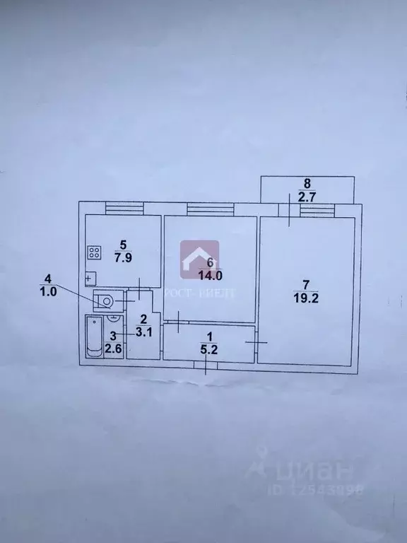 2-к кв. Саратовская область, Саратов ул. Малая Затонская, 4/20 (55.7 ... - Фото 2