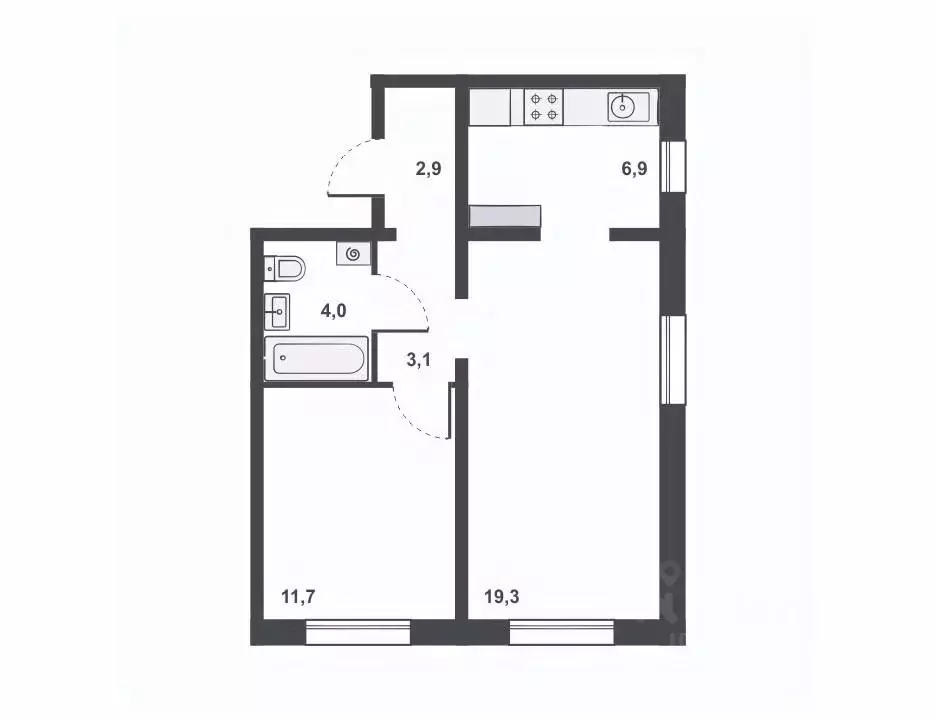 2-к кв. Кировская область, Киров Чистые Пруды жилрайон,  (47.8 м) - Фото 1