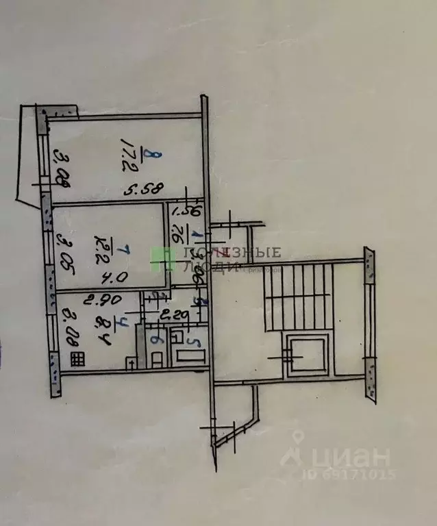 2-к кв. Орловская область, Орел Черкасская ул., 76 (50.3 м) - Фото 2