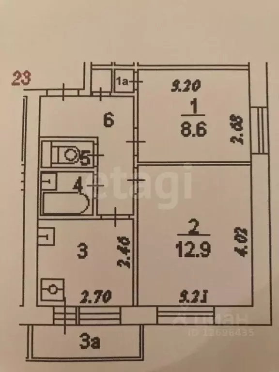 2-к кв. Москва ул. Маршала Тухачевского, 50 (38.5 м) - Фото 1